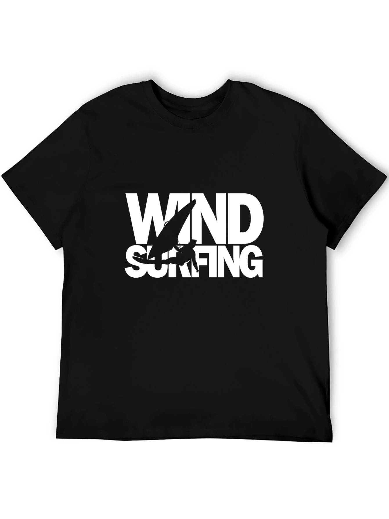 Windsurfing Graphic T-Shirt - Black