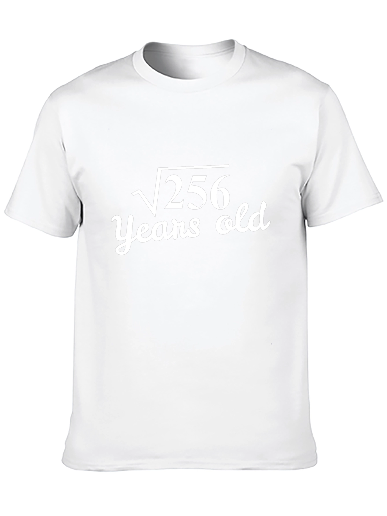 Funny Math Birthday T-Shirt - Square Root 256