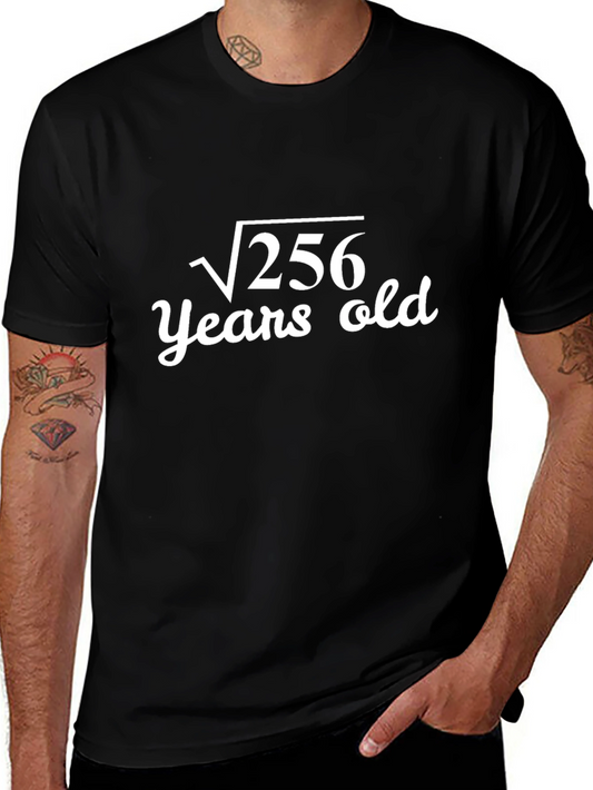 Funny Math Birthday T-Shirt - Square Root 256