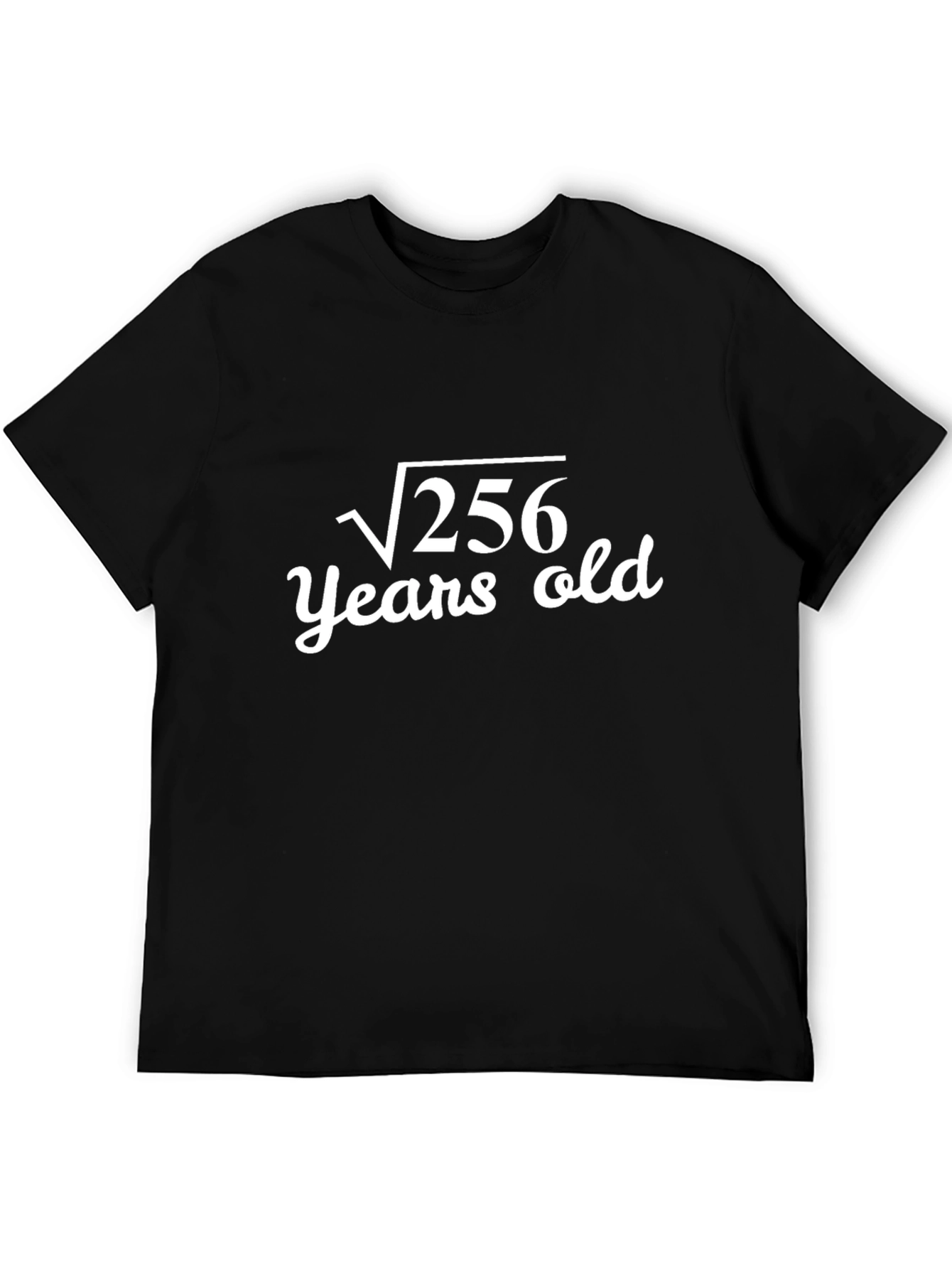 Funny Math Birthday T-Shirt - Square Root 256