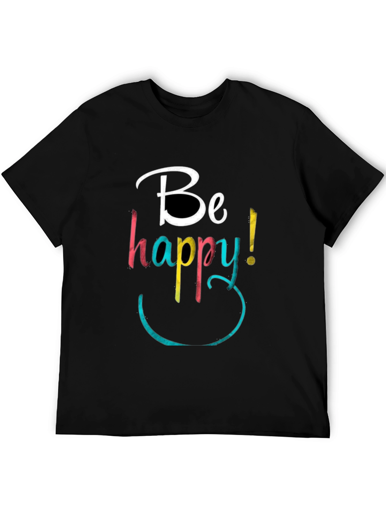 Be Happy Graphic Tee - Stylish Comfort