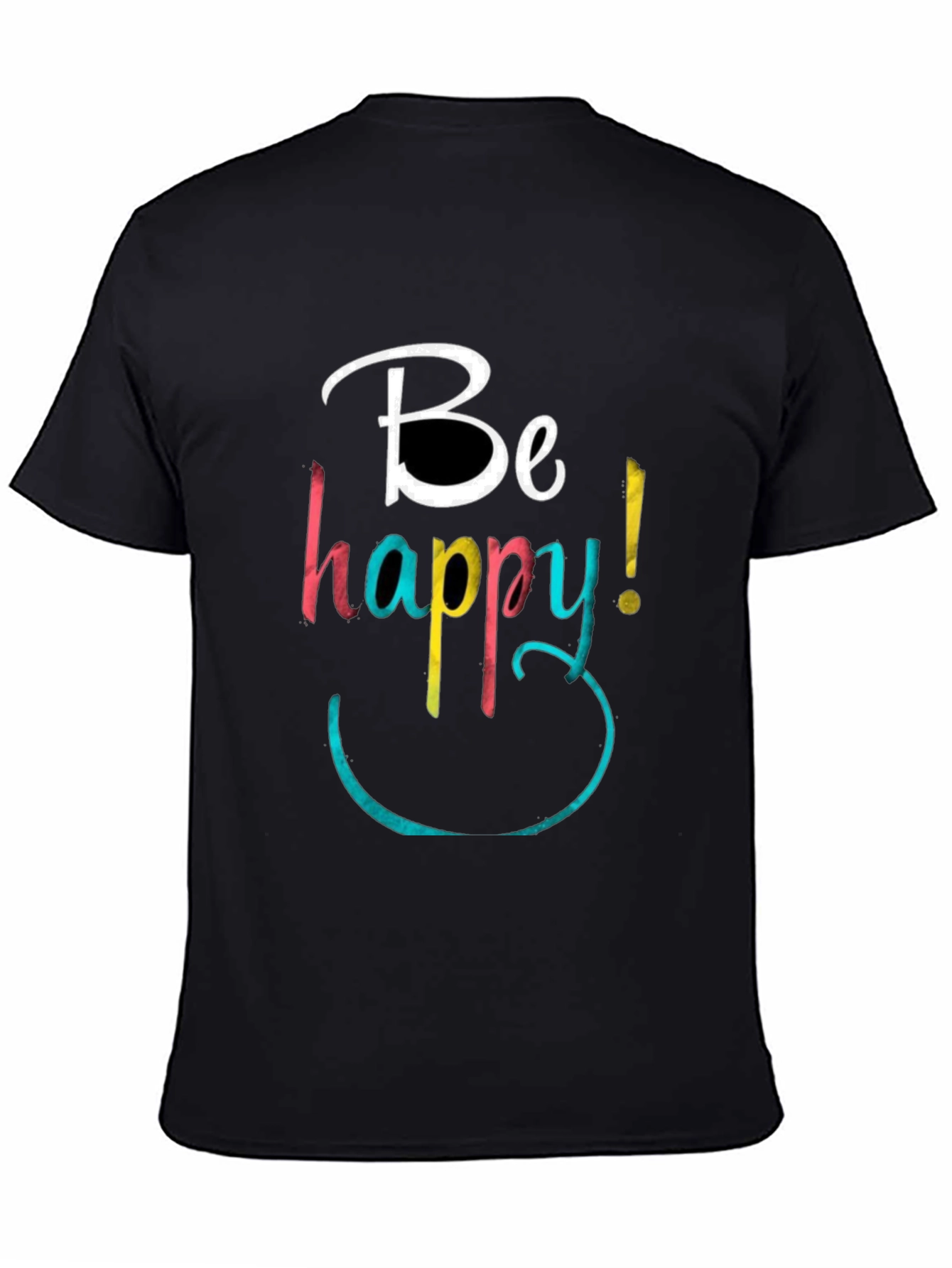 Be Happy Graphic Tee - Stylish Comfort