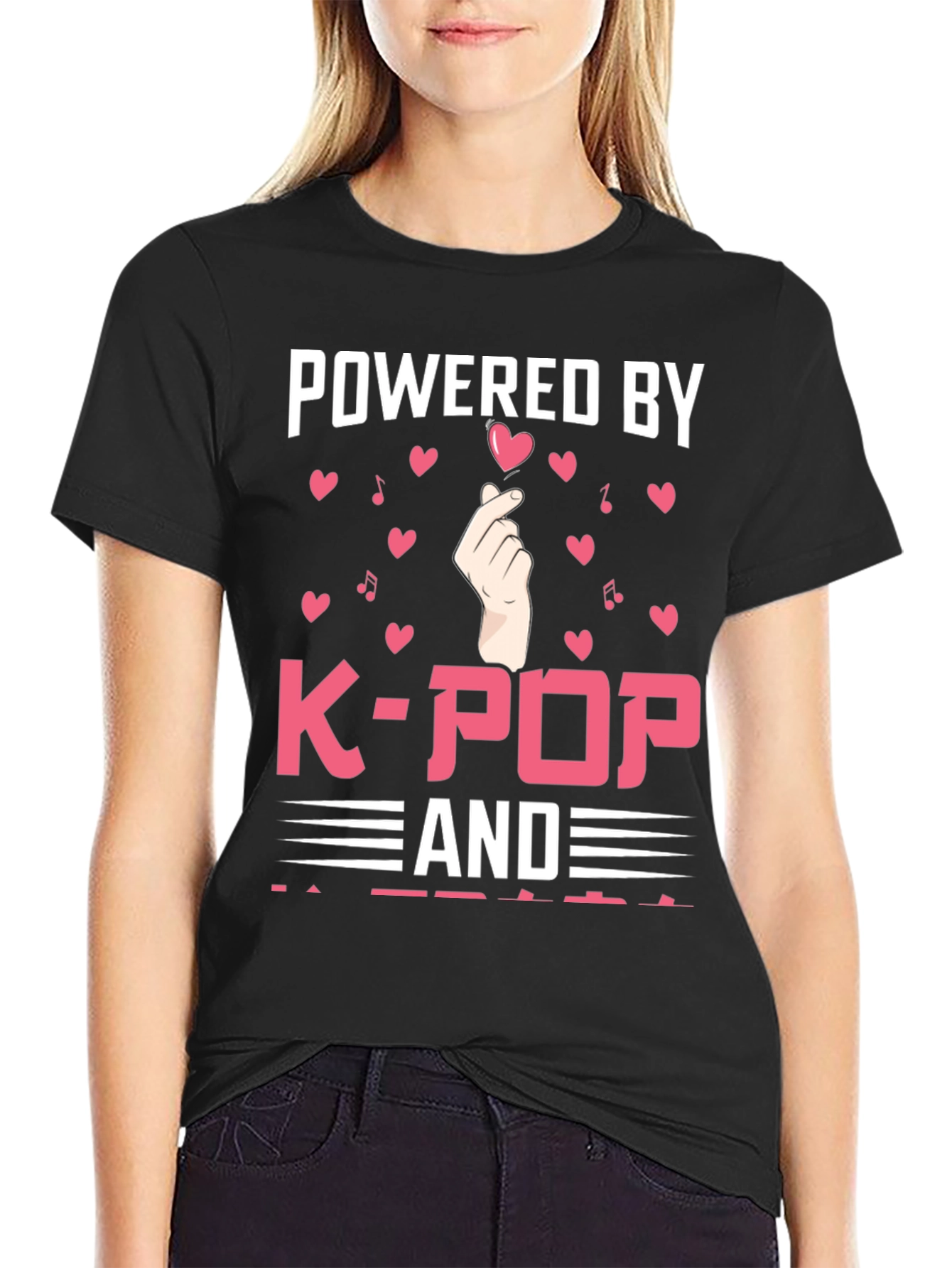 Powered by K-Pop T-Shirt: Trendy Graphic Tee
