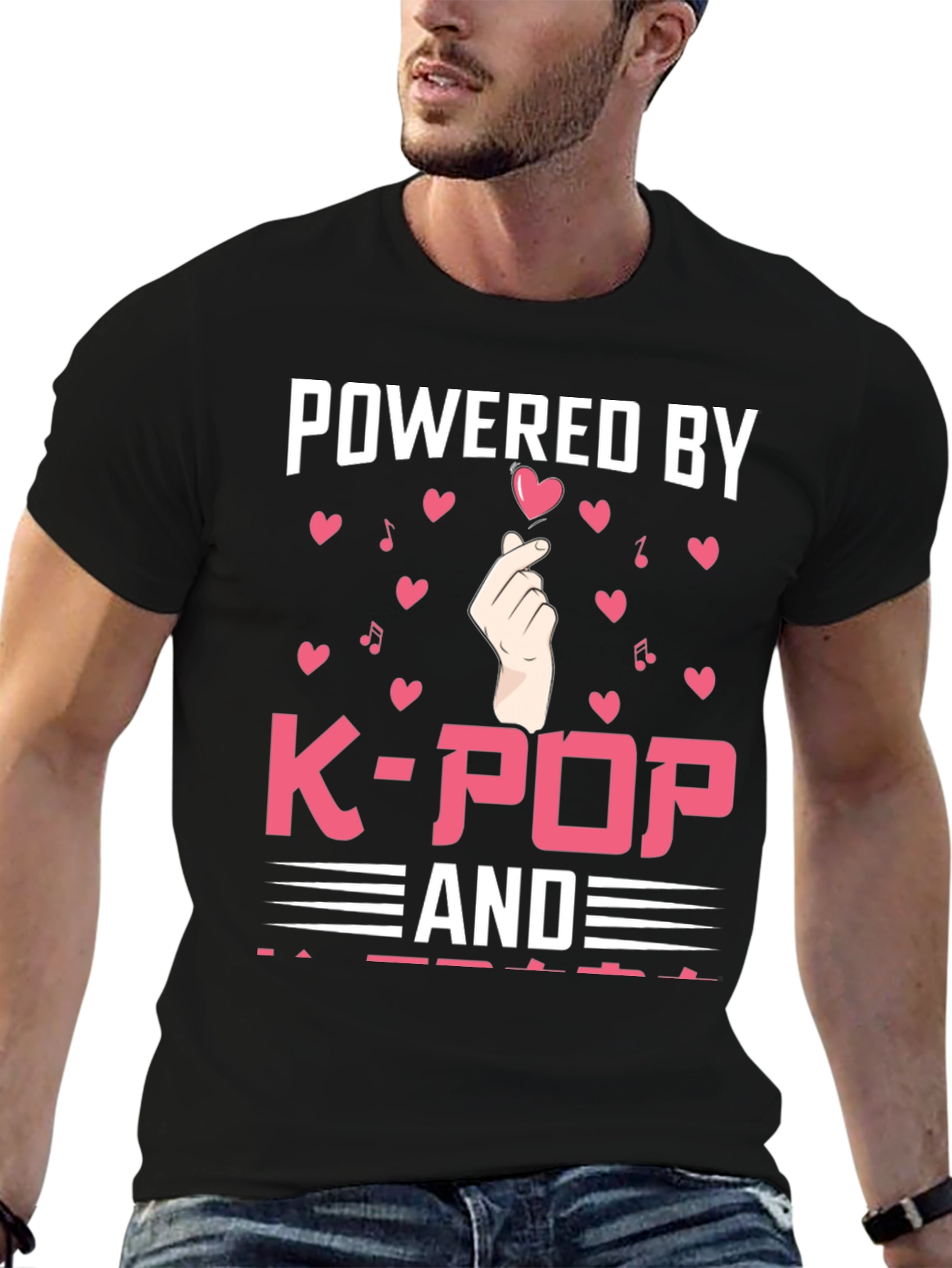 Powered by K-Pop T-Shirt: Trendy Graphic Tee