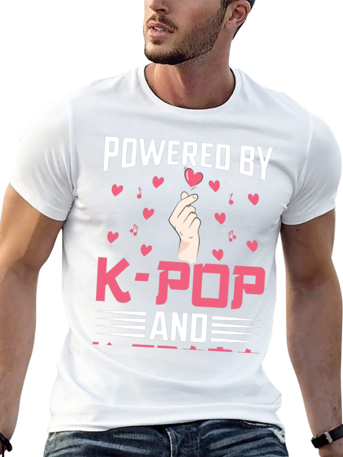 Powered by K-Pop T-Shirt: Trendy Graphic Tee