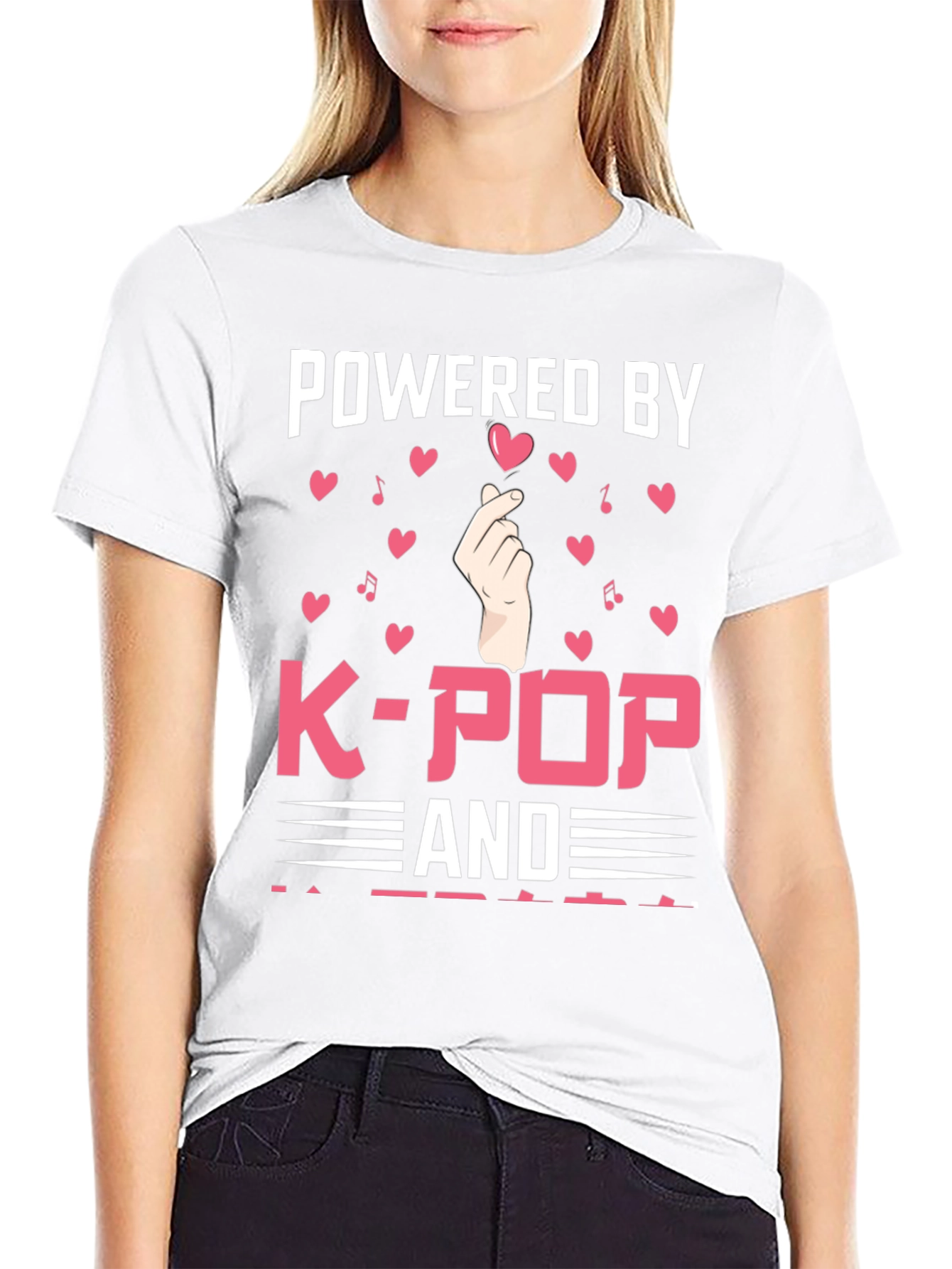Powered by K-Pop T-Shirt: Trendy Graphic Tee