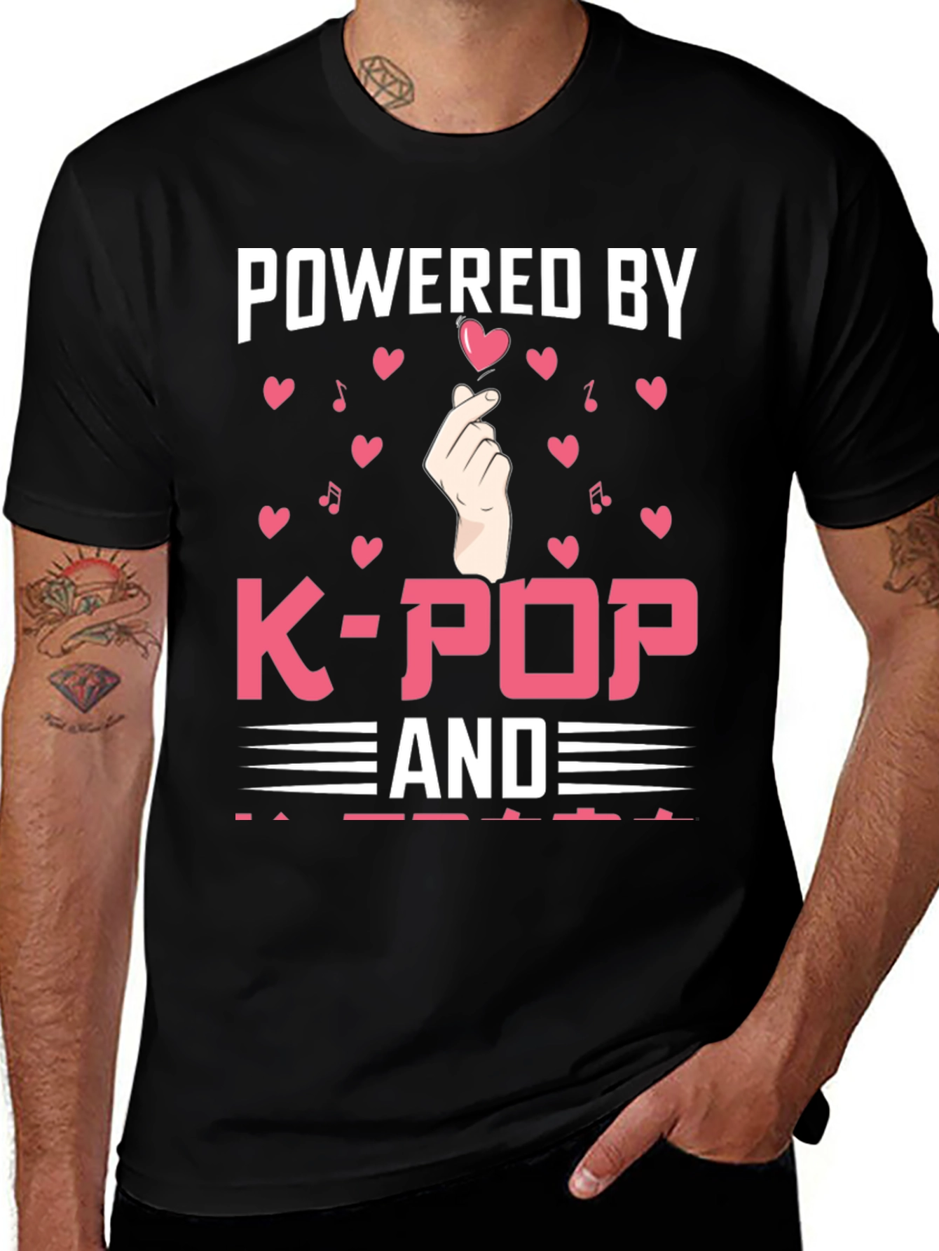 Powered by K-Pop T-Shirt: Trendy Graphic Tee