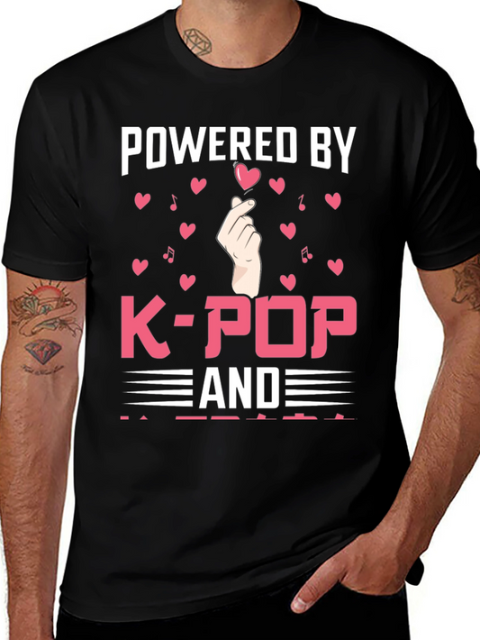 Powered by K-Pop T-Shirt: Trendy Graphic Tee
