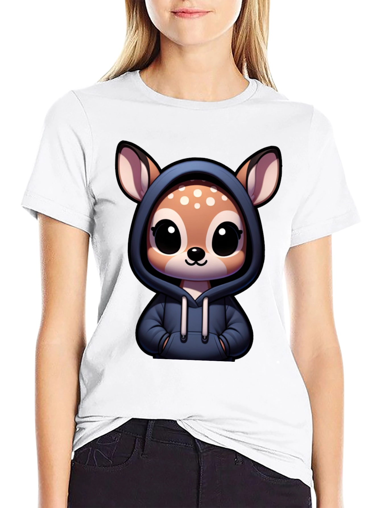 Cute Deer Hoodie T-Shirt