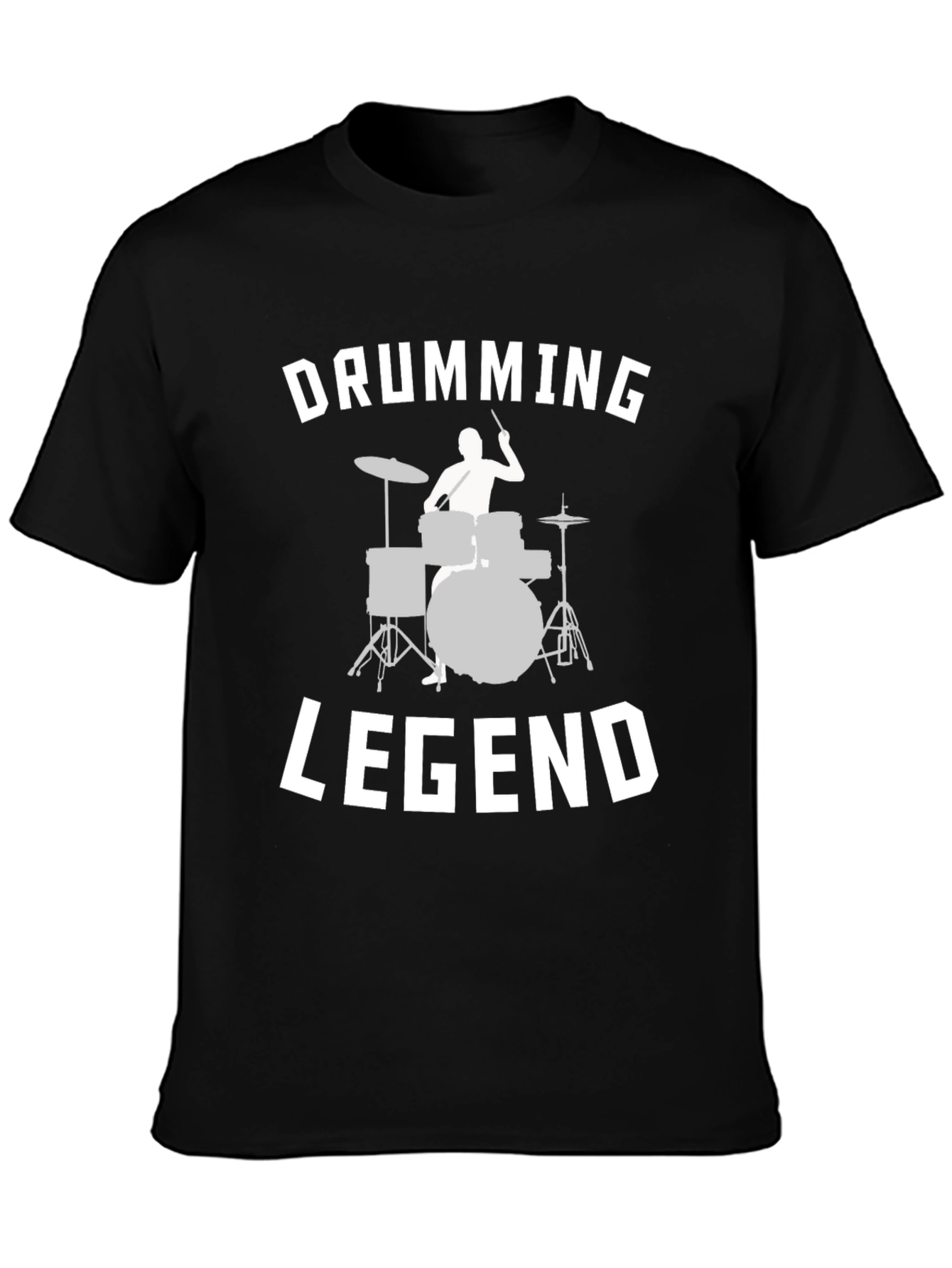 Drumming Legend Graphic Tee - Music Lover Shirt