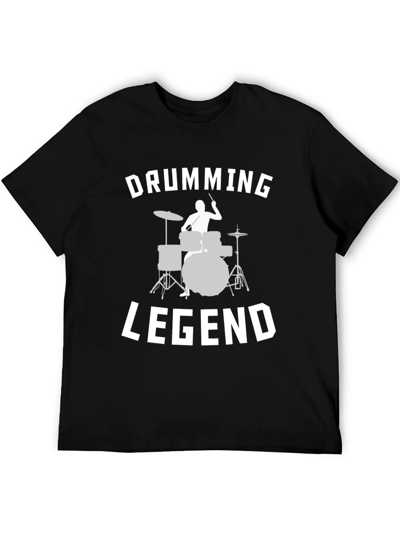 Drumming Legend Graphic Tee - Music Lover Shirt