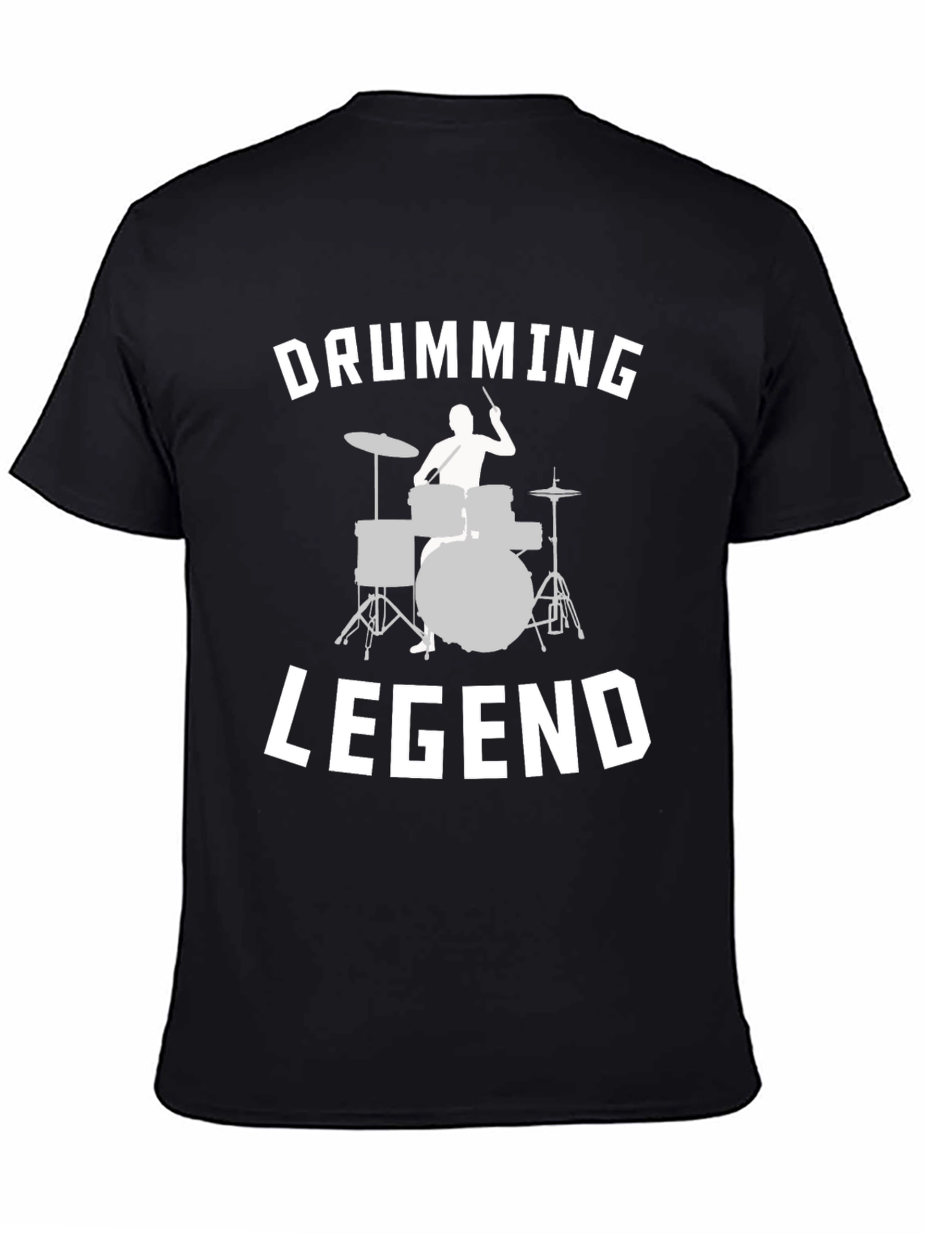 Drumming Legend Graphic Tee - Music Lover Shirt