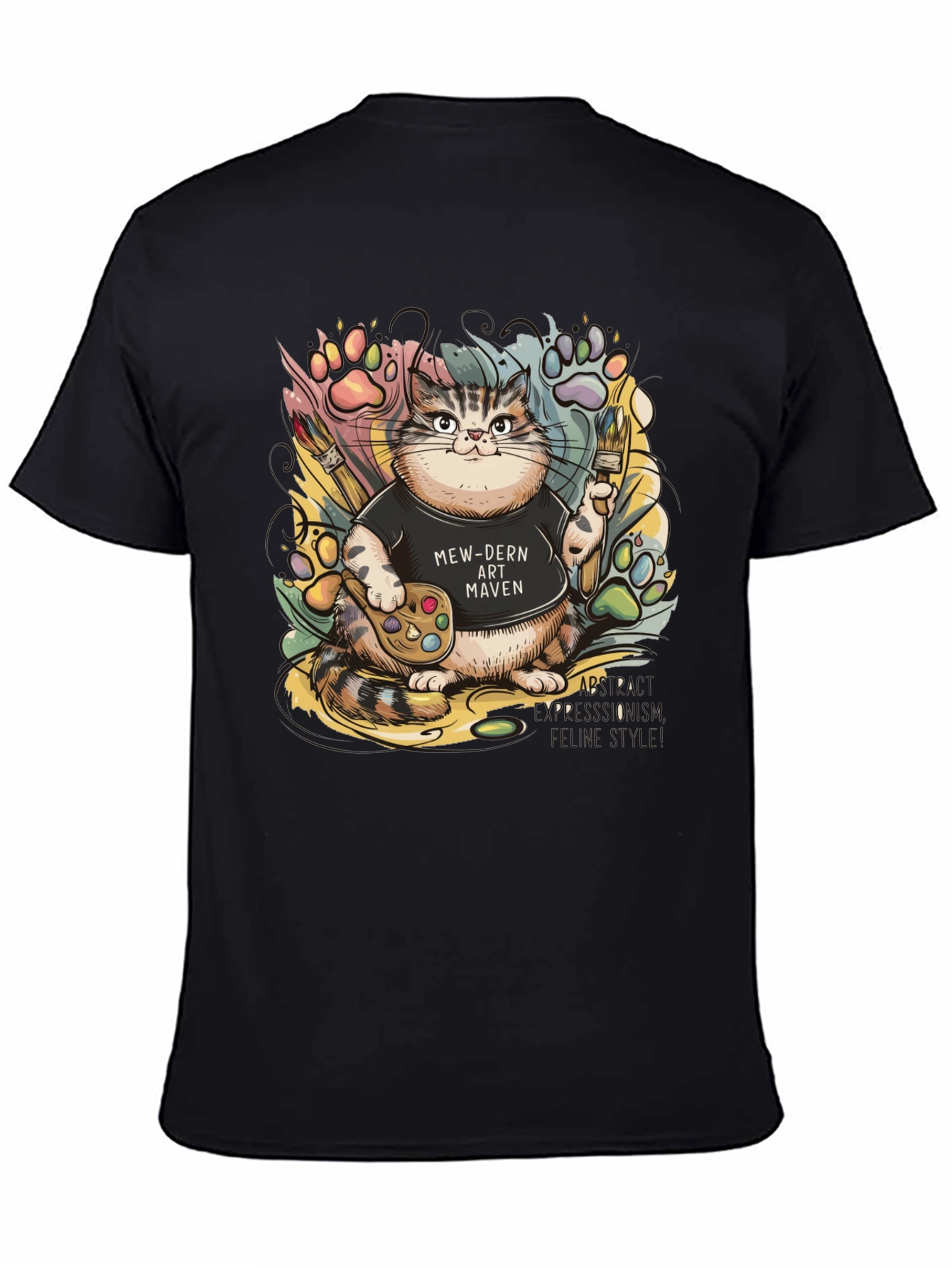 Mew-dern Art Maven T-Shirt - Cat Lover Tee