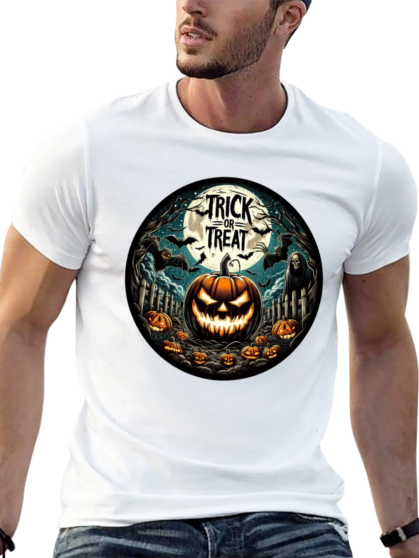 Halloween Trick or Treat Graphic Tee