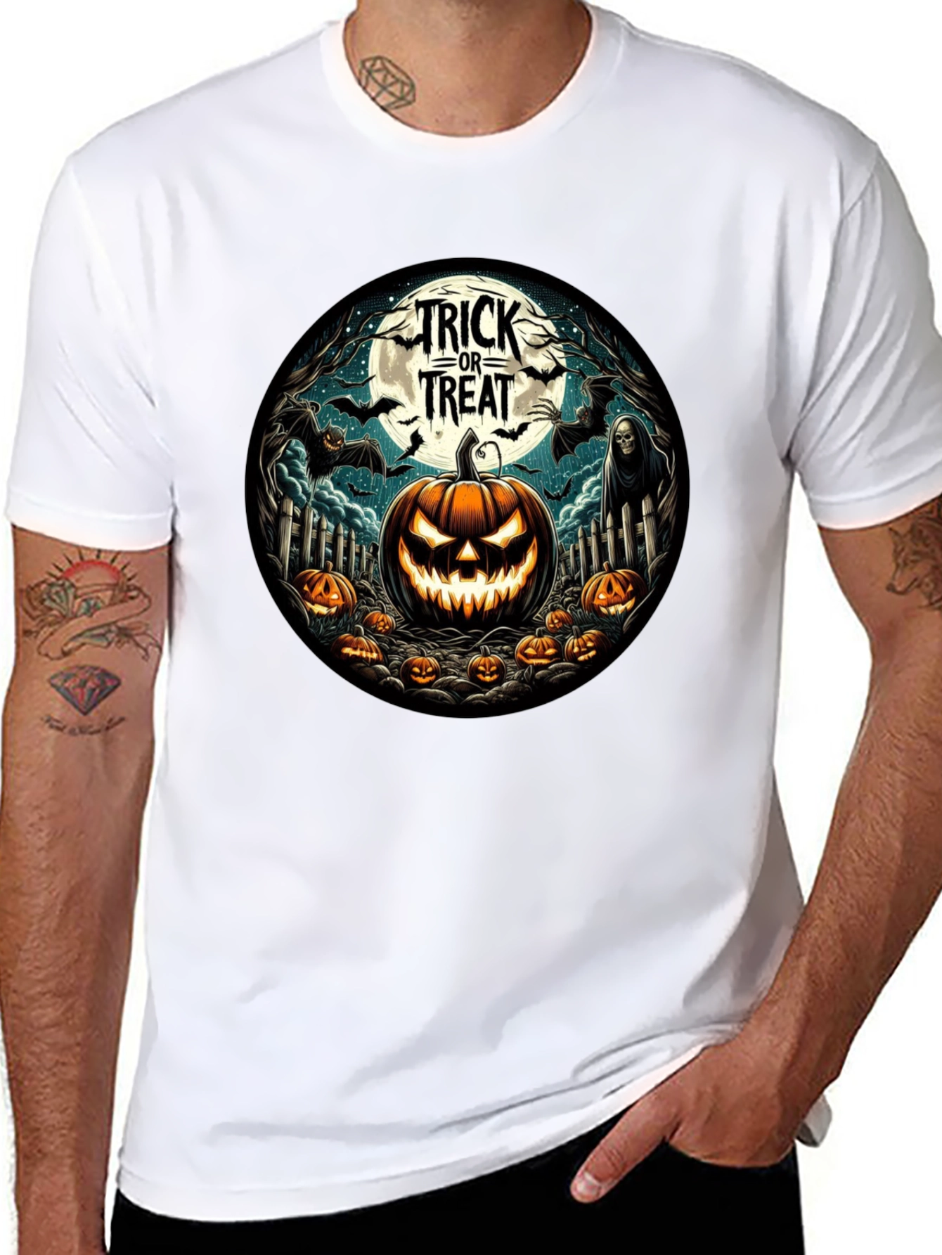 Halloween Trick or Treat Graphic Tee