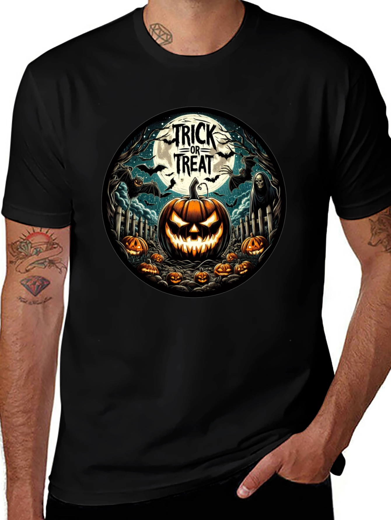 Halloween Trick or Treat Graphic Tee