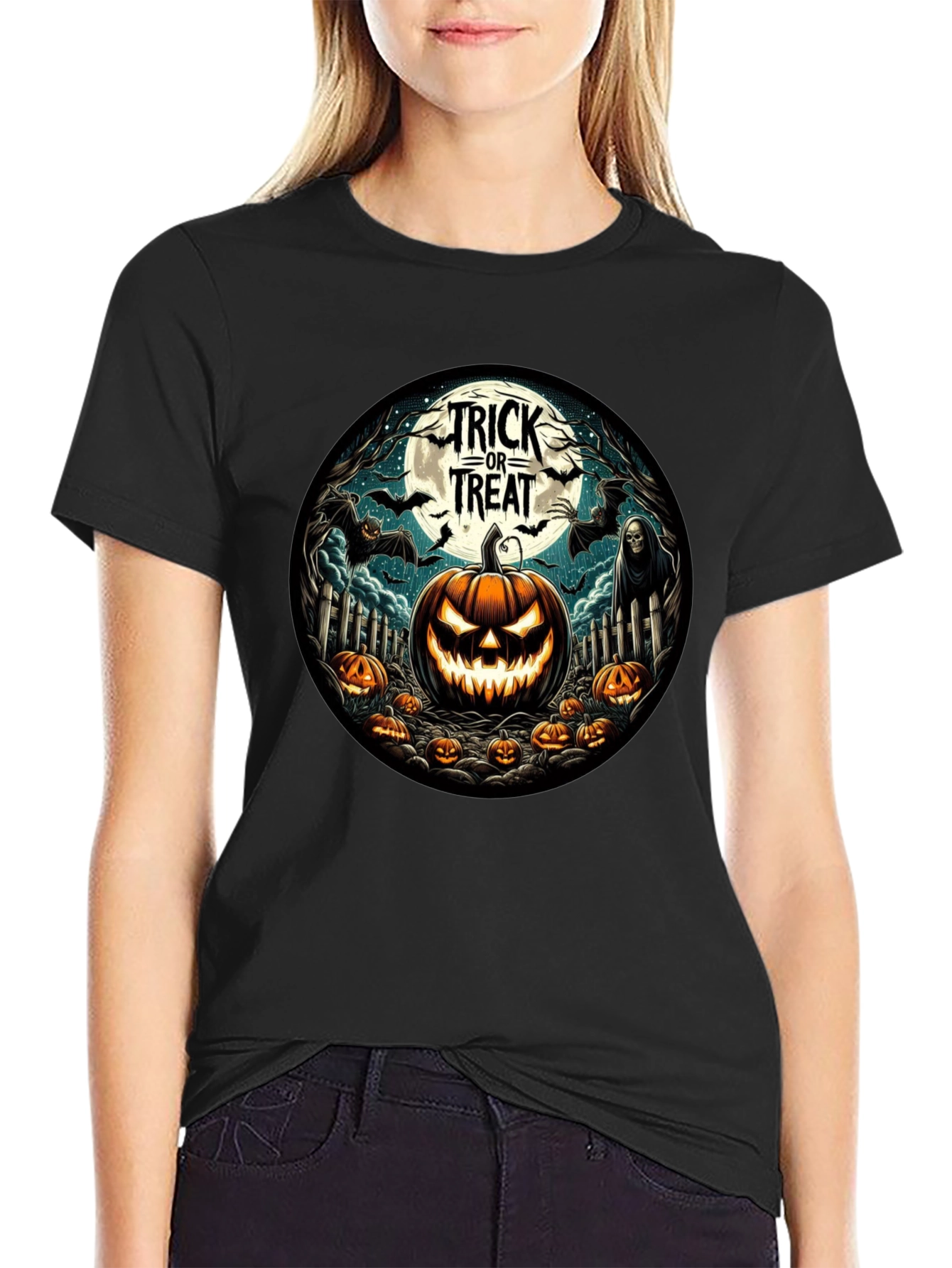 Halloween Trick or Treat Graphic Tee