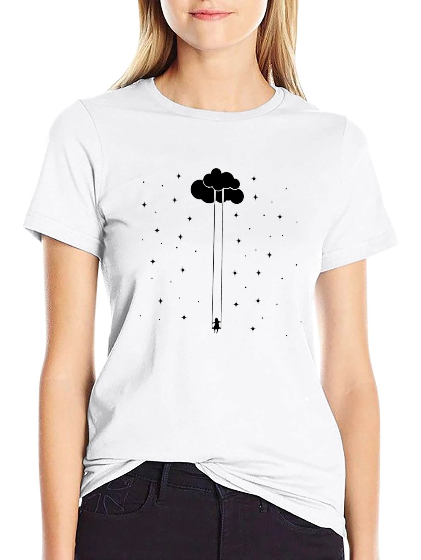 Cloud Climber Graphic Tee - Soft Black T-Shirt