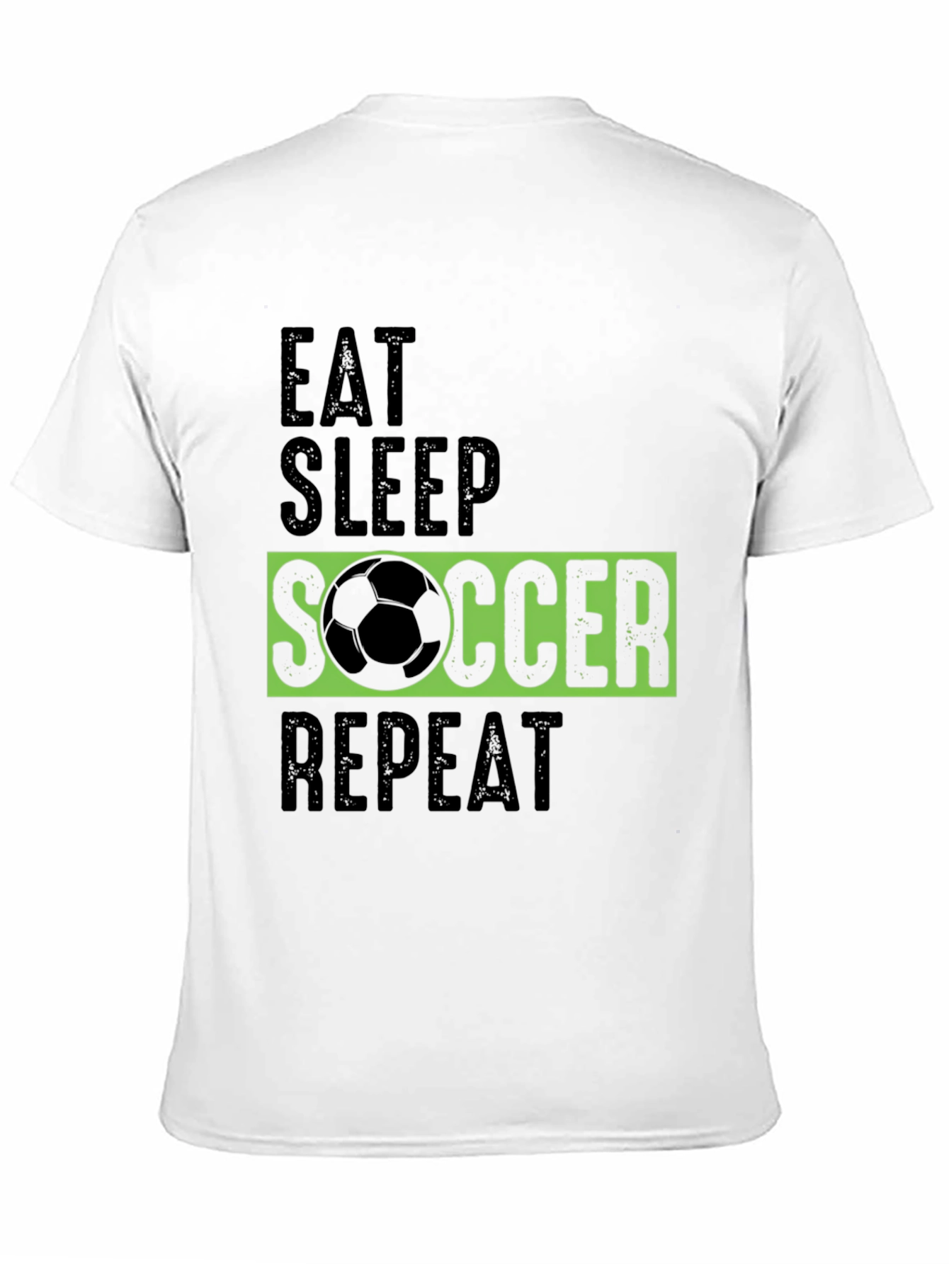Eat Sleep Soccer Repeat Graphic Tee