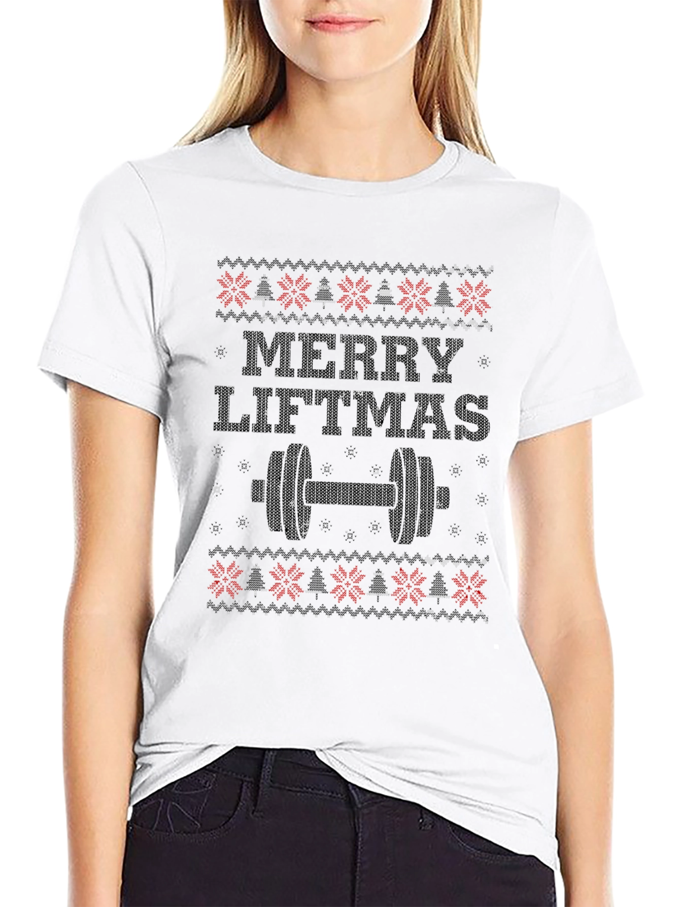 Merry Liftmas Black T-Shirt