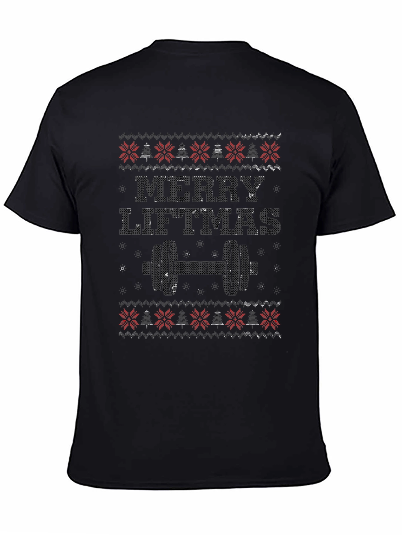 Merry Liftmas Black T-Shirt