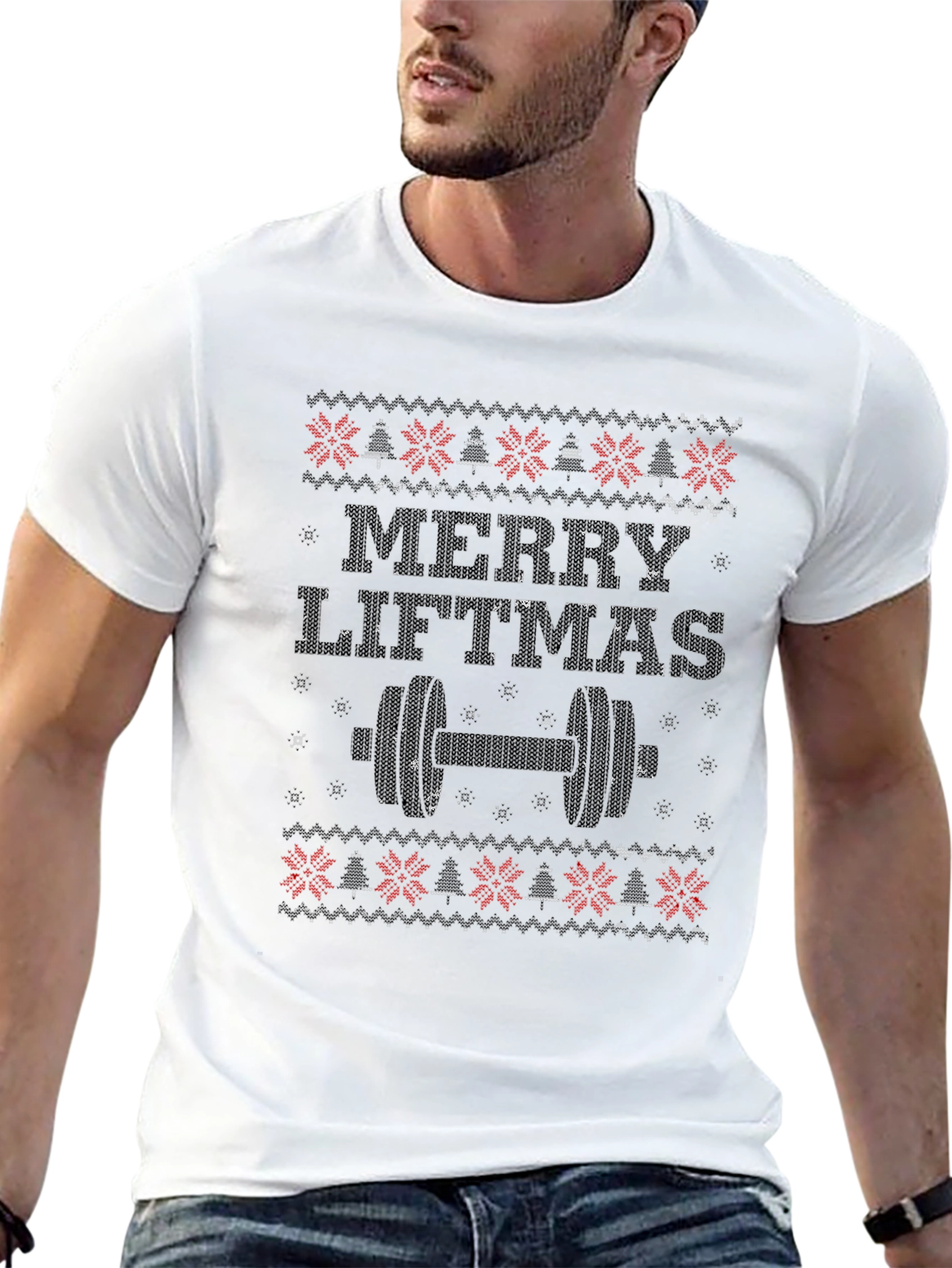 Merry Liftmas Black T-Shirt