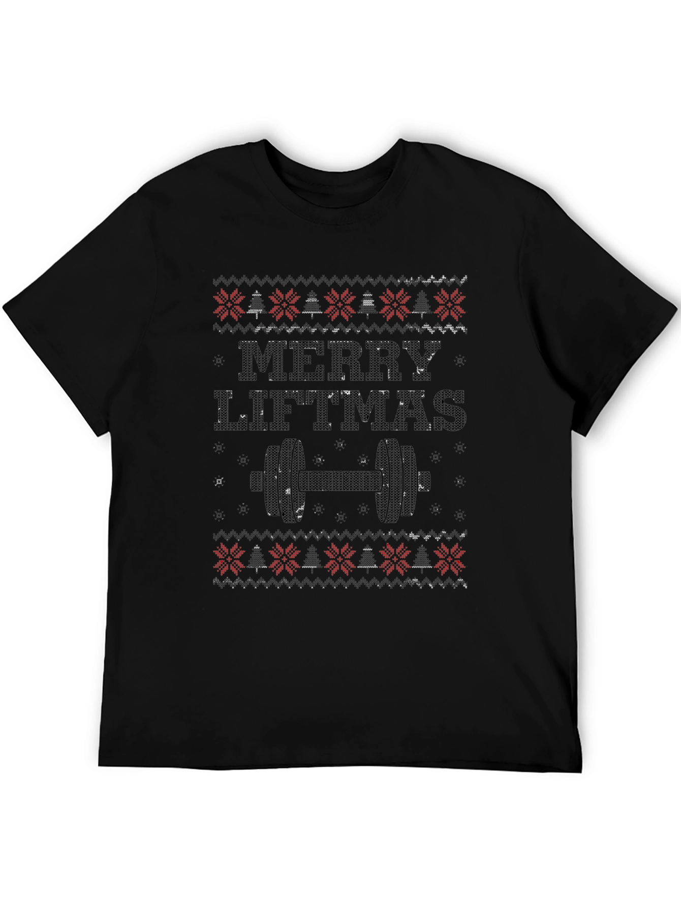 Merry Liftmas Black T-Shirt