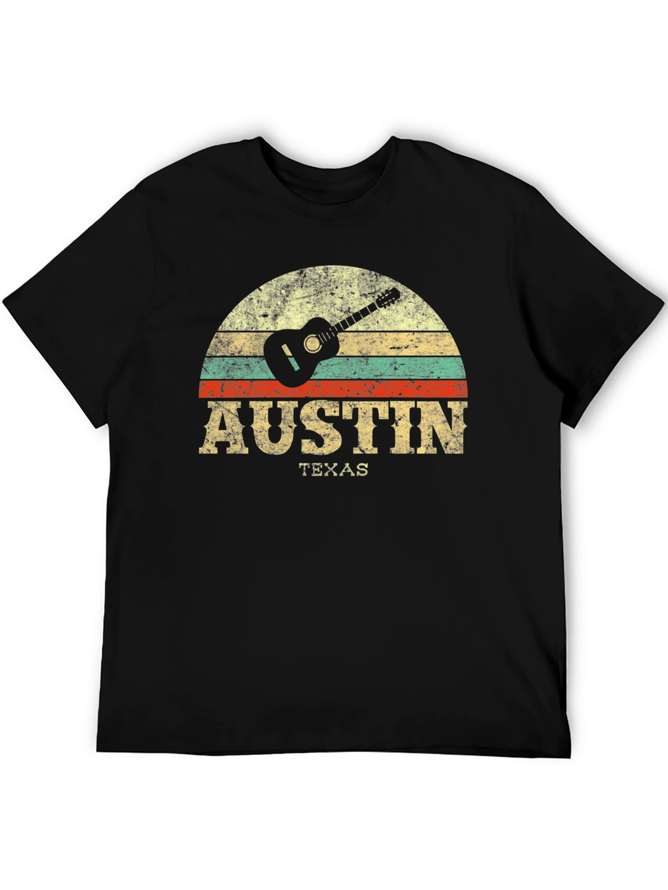 Austin Texas Guitar Graphic Tee