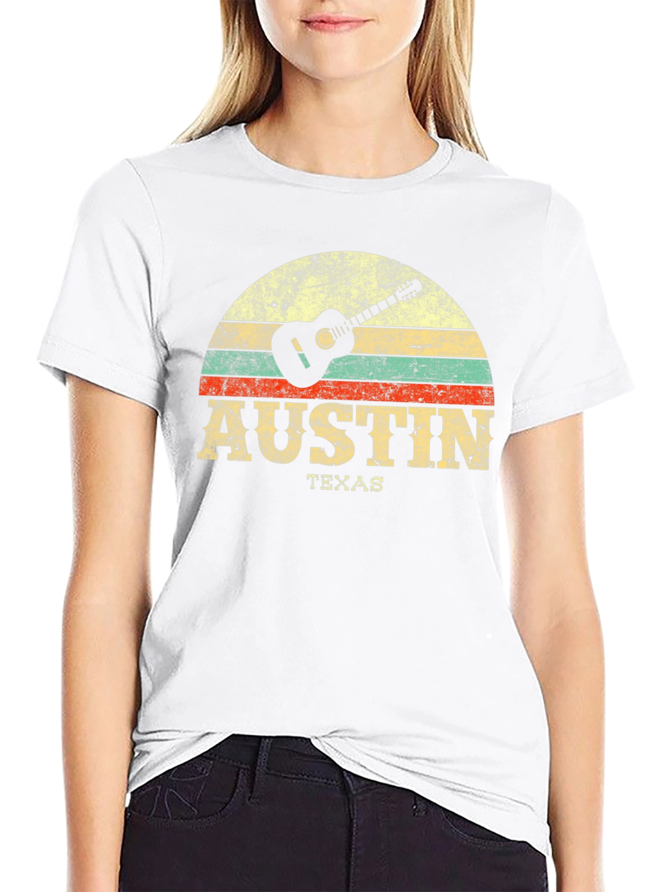 Austin Texas Guitar Graphic Tee