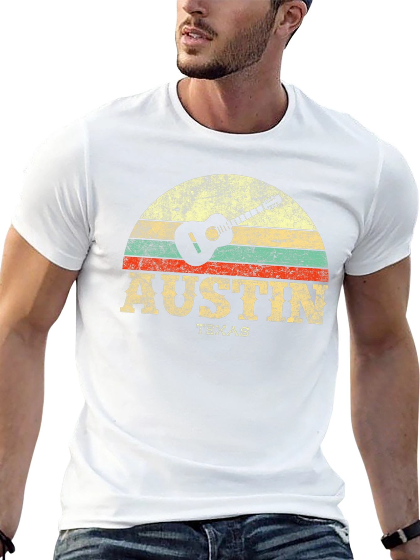Austin Texas Guitar Graphic Tee