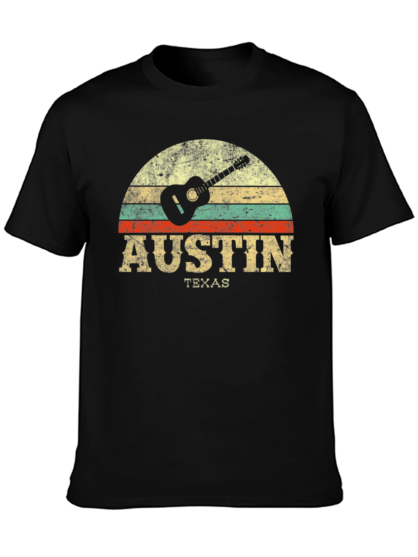 Austin Texas Guitar Graphic Tee