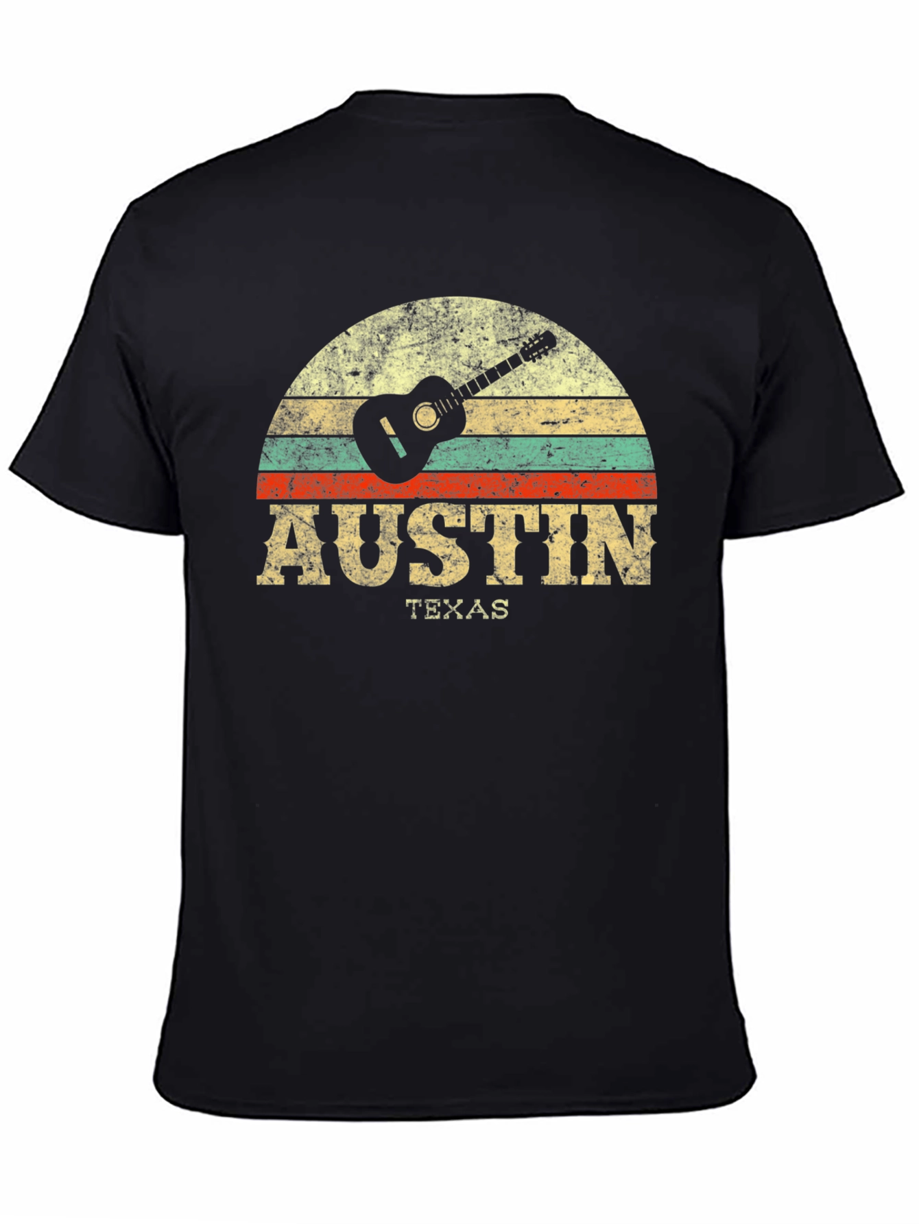 Austin Texas Guitar Graphic Tee