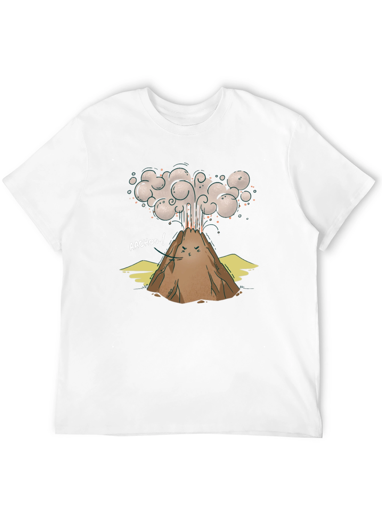 Volcano AACHOO! Graphic T-Shirt - Unique Design