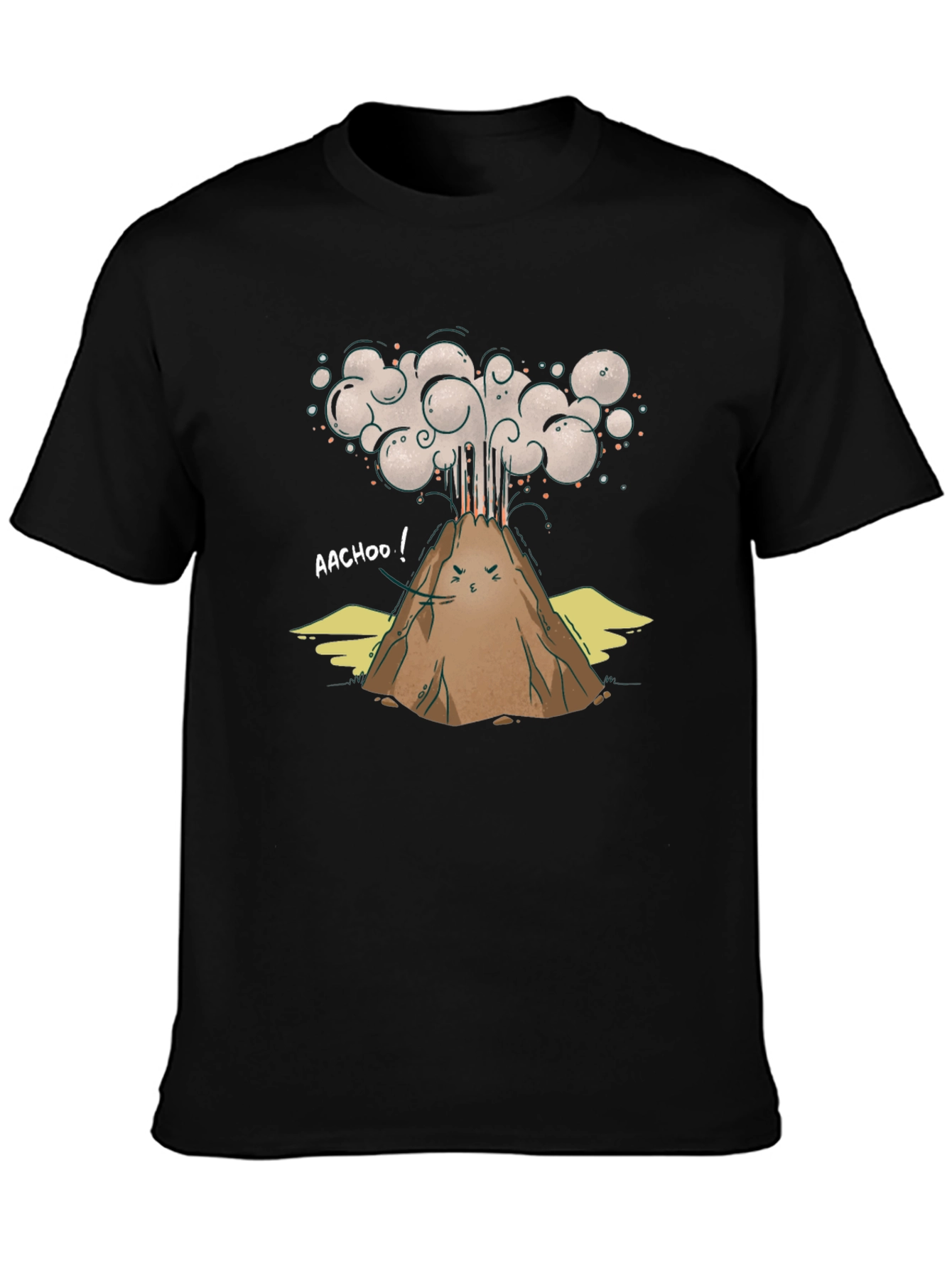 Volcano AACHOO! Graphic T-Shirt - Unique Design