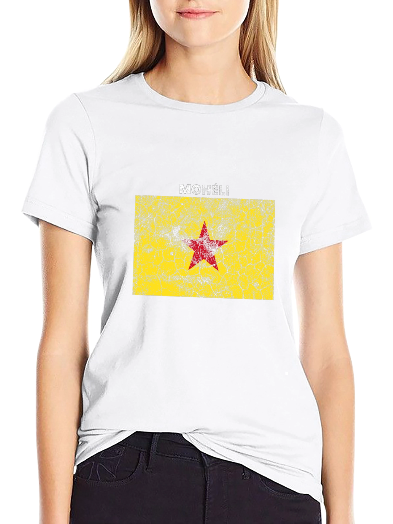 Moheli Flag Graphic Tee - Black