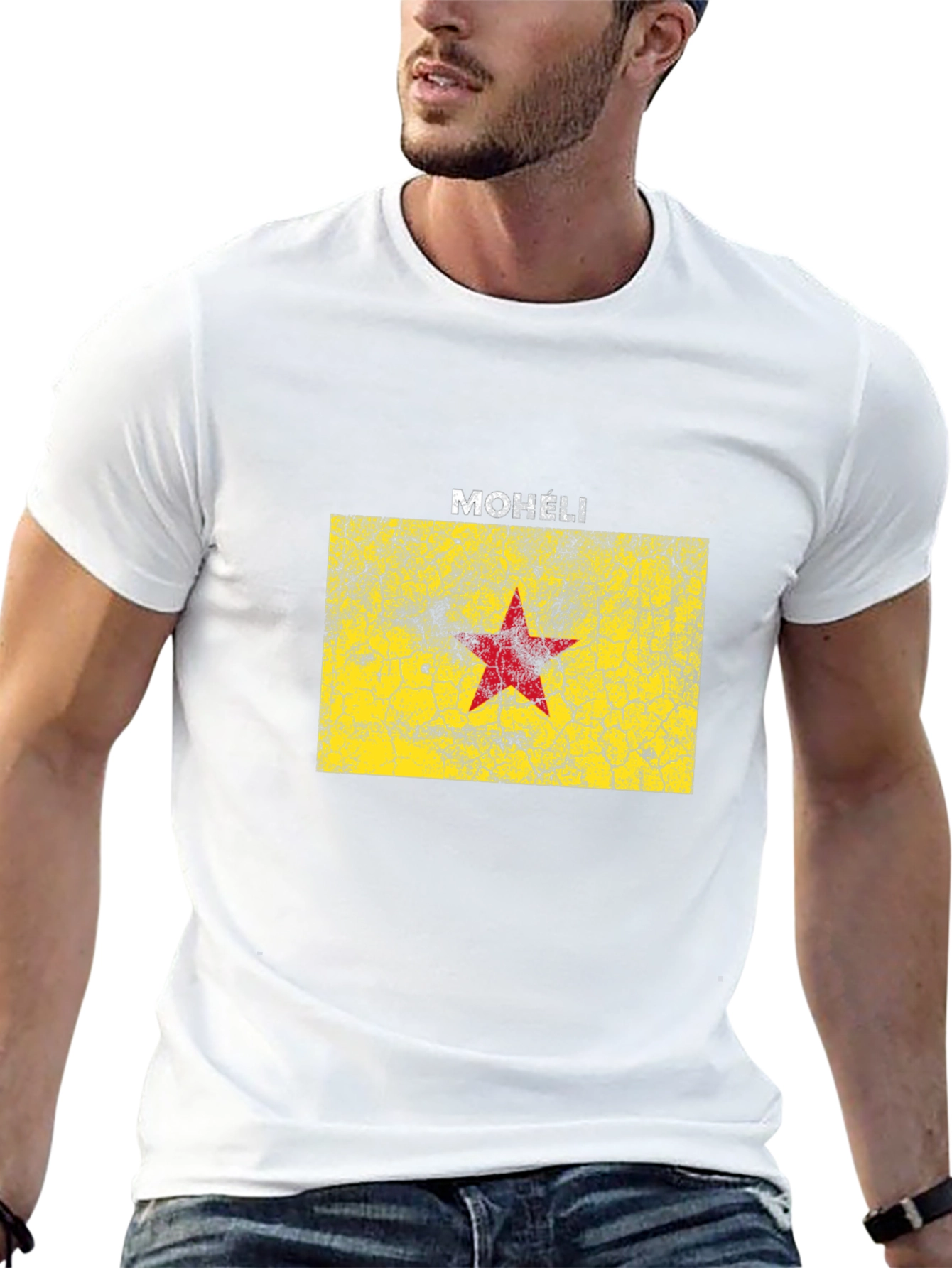 Moheli Flag Graphic Tee - Black