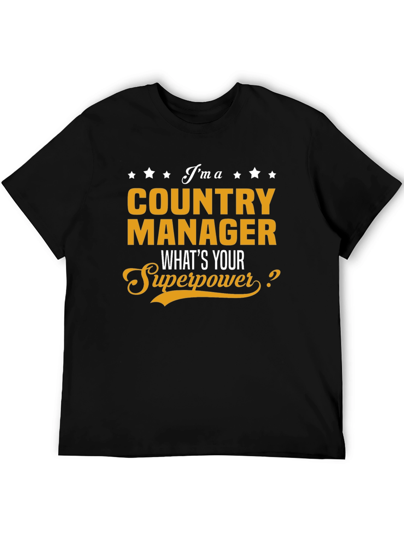 Country Manager Superpower Black T-Shirt