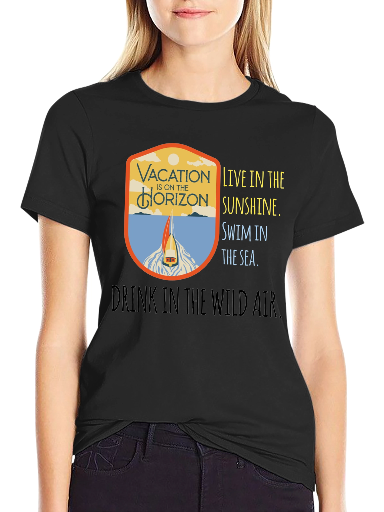 Vacation Horizon Graphic T-Shirt