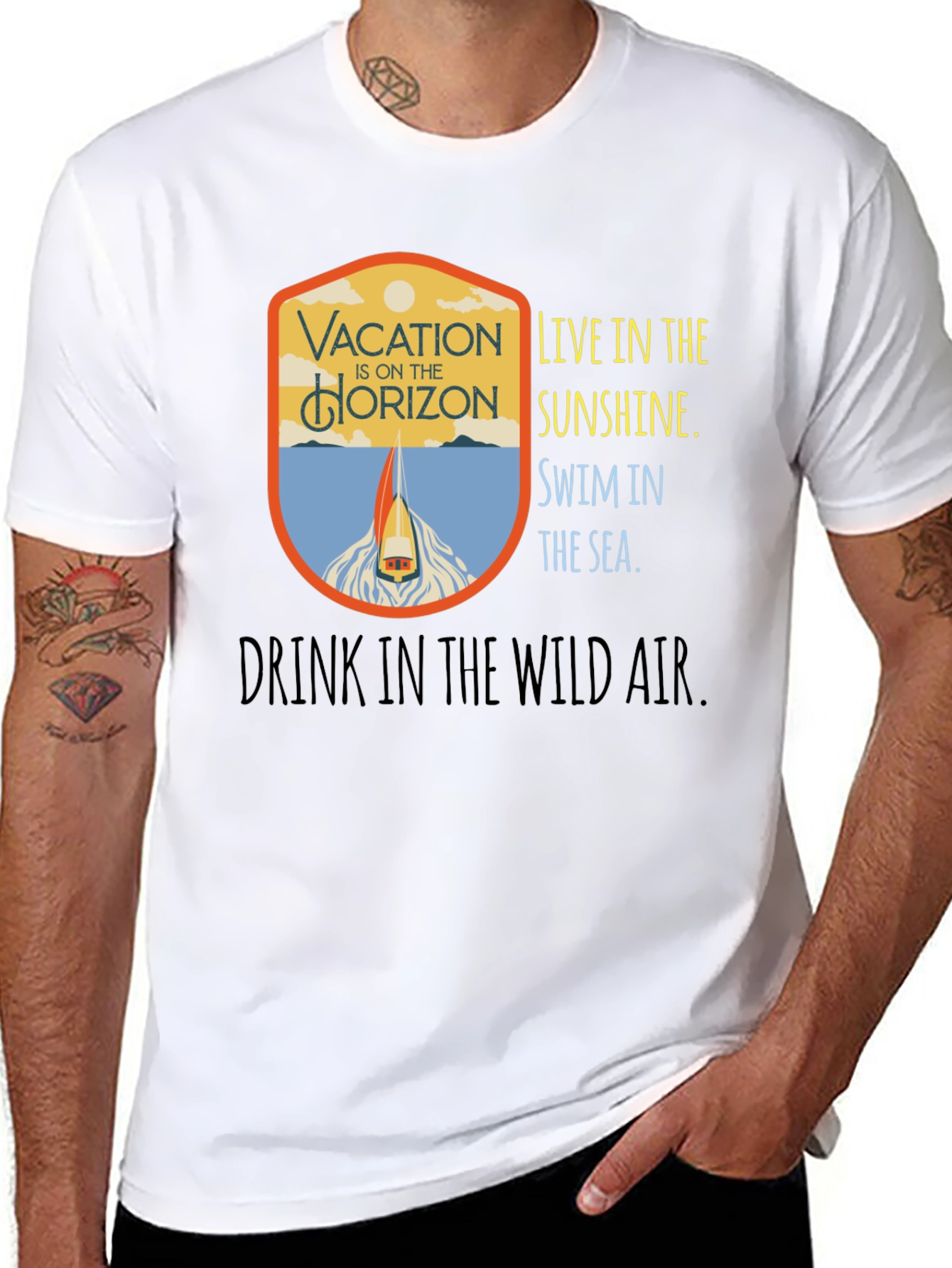 Vacation Horizon Graphic T-Shirt