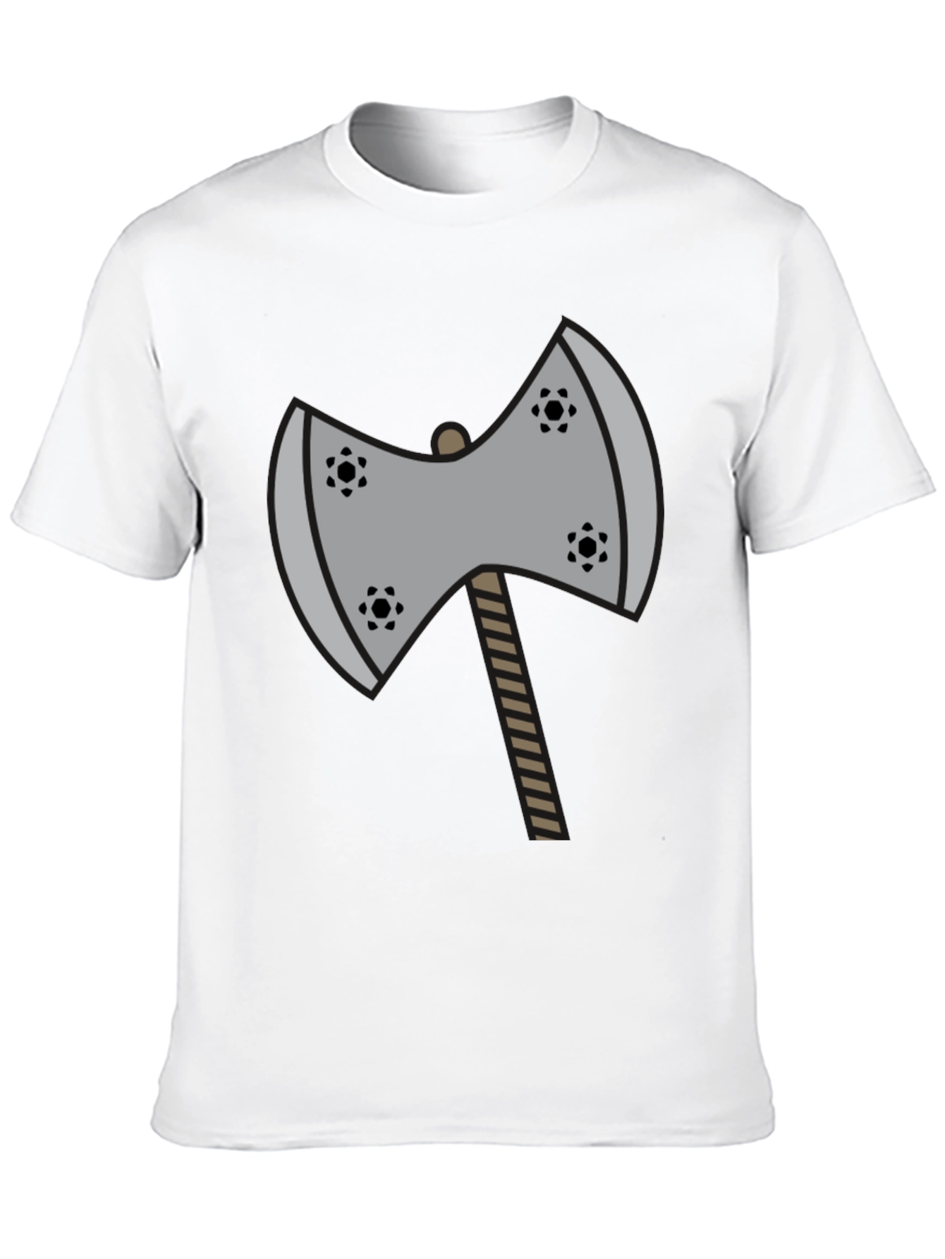 Axe Graphic Tee - Black Cotton Casual Shirt