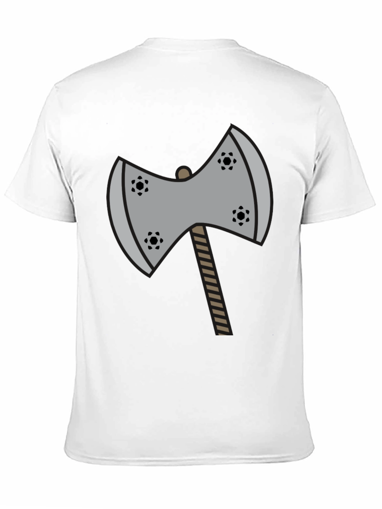 Axe Graphic Tee - Black Cotton Casual Shirt