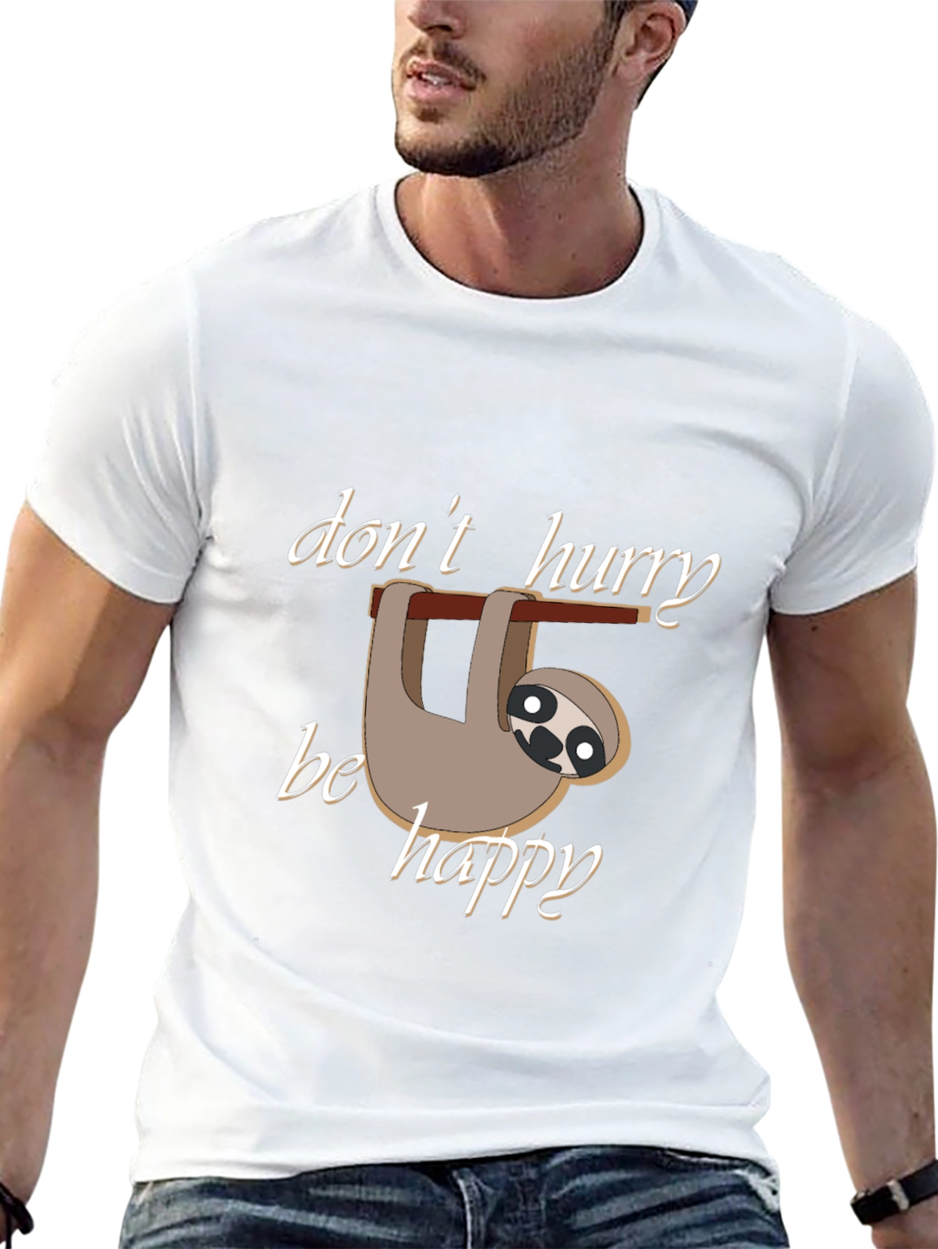 Dont Hurry Be Happy Sloth T-Shirt