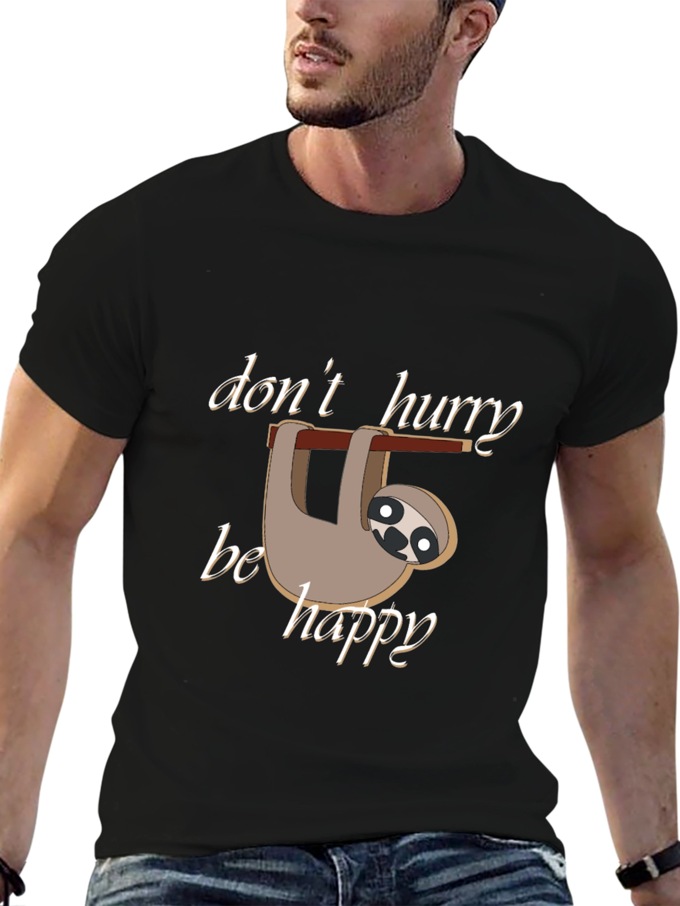Dont Hurry Be Happy Sloth T-Shirt