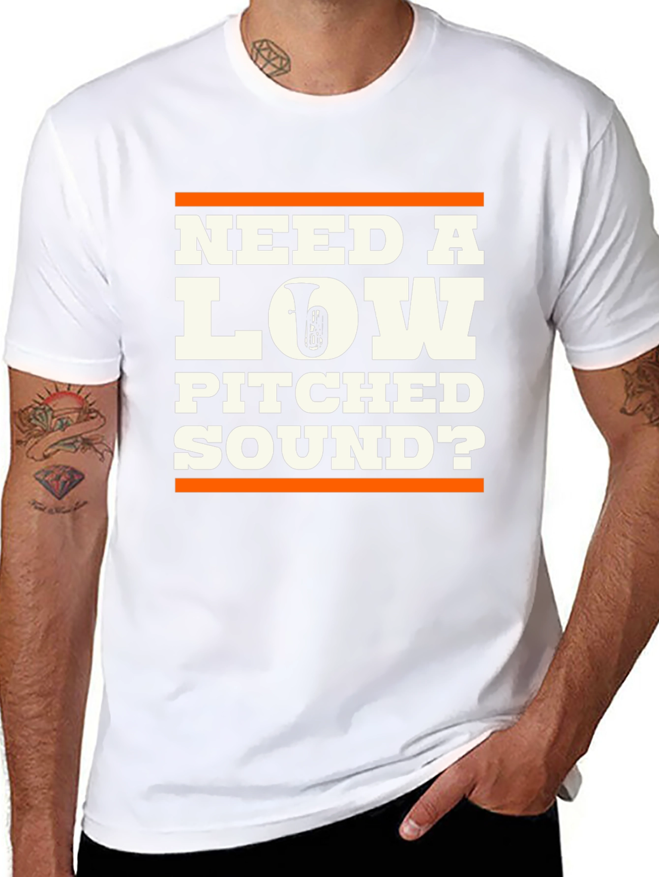 Need a Low Pitched Sound? Tuba Graphic T-Shirt