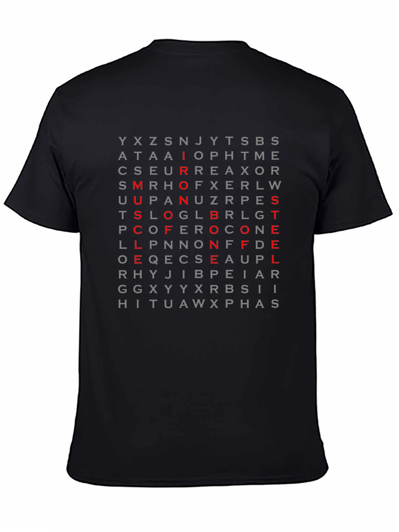 Word Search T-Shirt - Secret Message Design