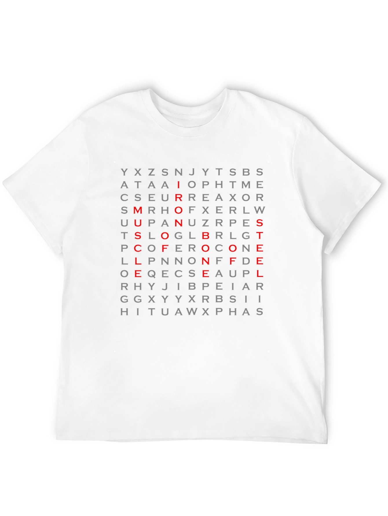 Word Search T-Shirt - Secret Message Design