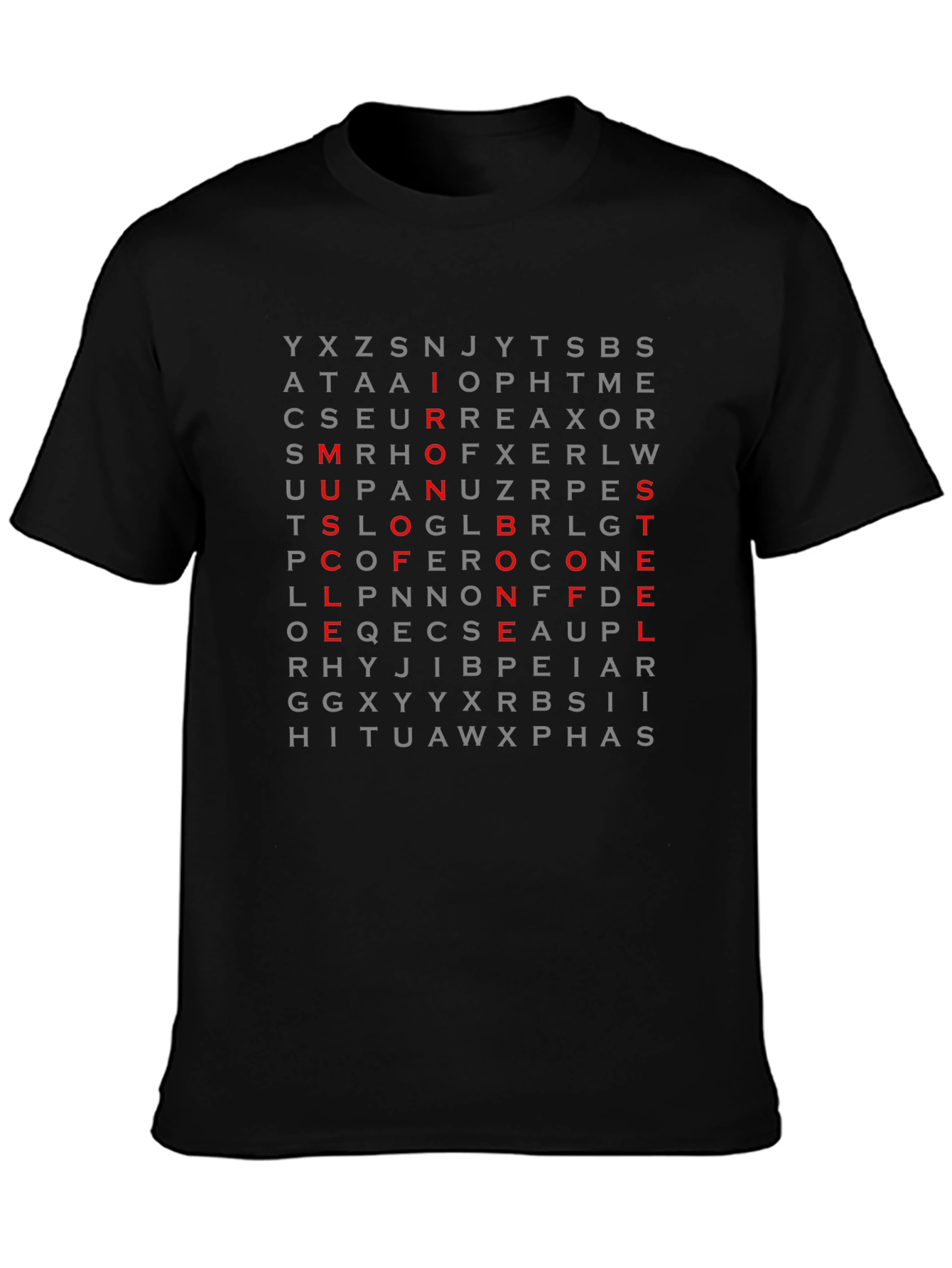 Word Search T-Shirt - Secret Message Design