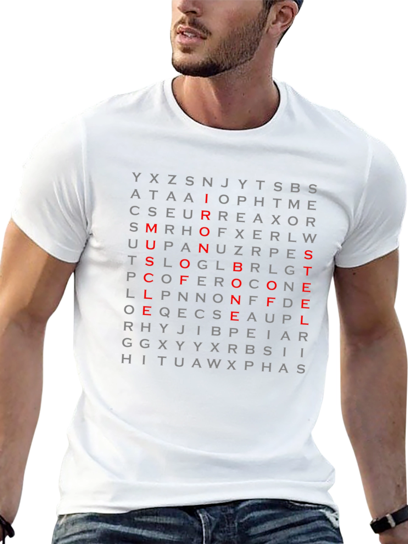 Word Search T-Shirt - Secret Message Design