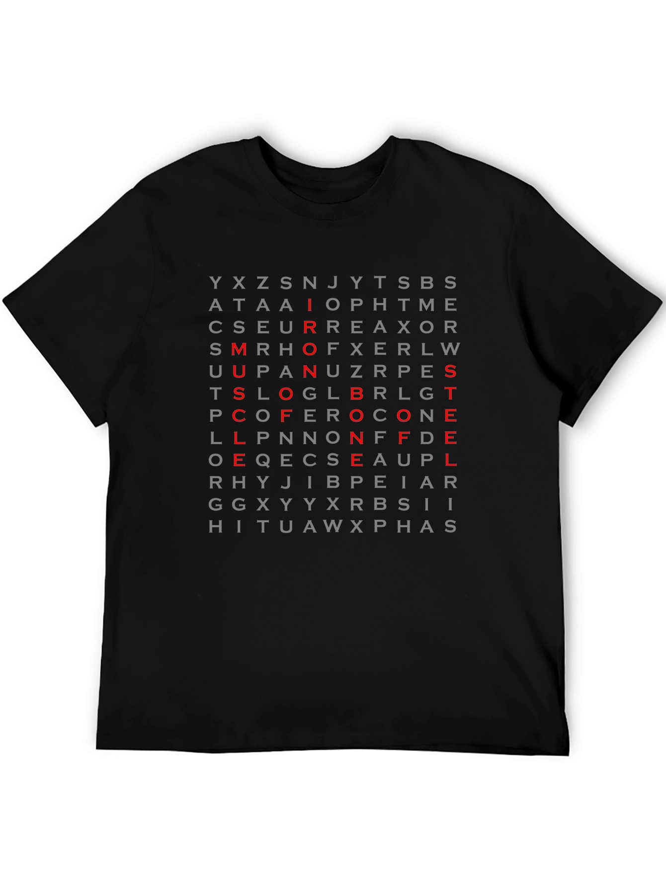 Word Search T-Shirt - Secret Message Design