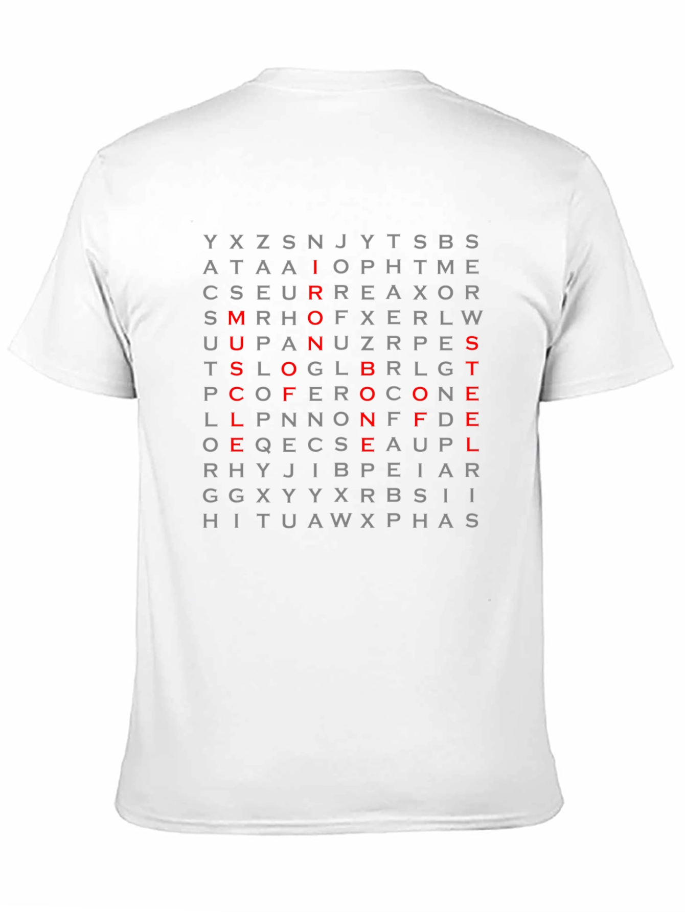 Word Search T-Shirt - Secret Message Design